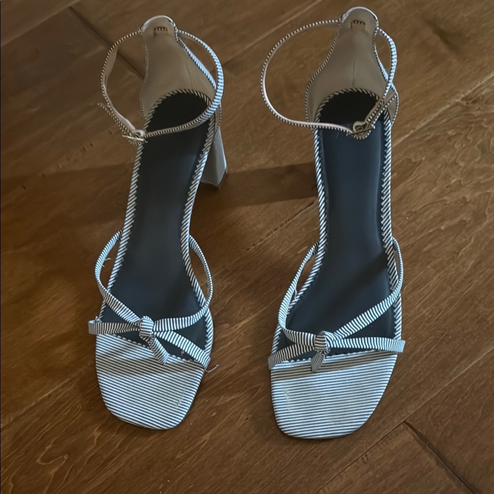 Elegant Striped Women's Heels